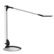 LED-työpöytälamppu MAULoptimus, hopea, jalusta, himmennettävä CCT