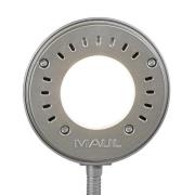 LED-pöytävalaisin MAULarc, hopea, korkeus 38 cm, joustava