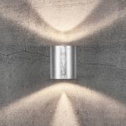 LED-ulkoseinävalaisin Canto 2, 10 cm, galvanoitu