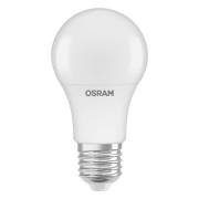 OSRAM LED-lamppu, E27, 4,9 W, opaali, päivänvaloanturi