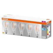 OSRAM LED-lamppu E27Base CL A 7W 4000K kirkas 5kpl