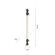 LED-kattovalaisin PURE Lines, 120 cm, antrasiitti, kaukosäädin