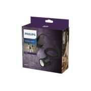 Philips Vintage -riippuvalo, E27-pidin, musta