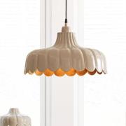 PR Home Wells-riippuvalaisin, beige/kulta, Ø 43 cm, metallia