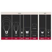 LED-lamppu E27 7W 2700K matta 2-pack 2-pack