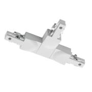 T-liitin DUOline, suojajohdin oikealle valkoinen mattapintainen