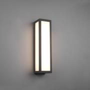 LED-ulkoseinävalaisin Fuerte, antrasiitti, alumiini, IP54