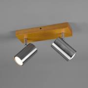 Marley kattovalaisin, matta nikkeli, 2-valo, 2 valoa