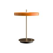 UMAGE LED-pöytävalaisin Asteria Table, USB, oranssi/messinki