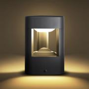 Lucande LED jalustavalaisin Pirron, 20 cm, kolmion muotoinen, IP54