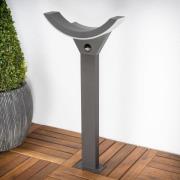Lucande LED-polku- ja kulkuvalaisin Puolikas, tunnistin, 60 cm, antras...