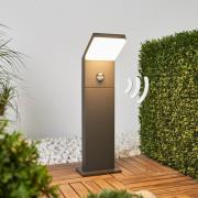 Arcchio LED-valaisin Yolena, anturi, 60 cm, antrasiittipunainen