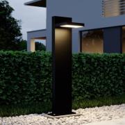 Lucande LED-pollarivalaisin Silvan, 65 cm, antrasiitti, metallia