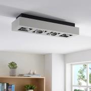 Arcchio valonheitin Vince, 47 cm, 4-valo, valkoinen/kromi, GU10