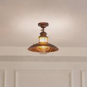 Lindby kattovalaisin Louisanne, ruskea, metallia, Ø 35cm