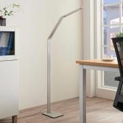 Lucande LED-lattiavalaisin Nicano, harmaa, metalli, CCT, 125cm