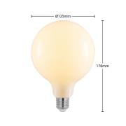 LED-lamppu E27 6W 2700K G125 Globe, himmennettävä, opaali