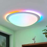 Lindby Aurela -LED-kattovalaisin CCT RGB Ø 58,5 cm