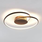 Lindby LED-kattovalaisin Joline, ruosteenruskea, 45 cm, metallia