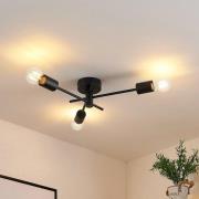 Lindby kattovalaisin Cerros, 3-lamppuinen, musta, metalli