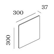 WEVER & DUCRÉ Miles 3.0 Wall 30x30cm marmori valkoinen