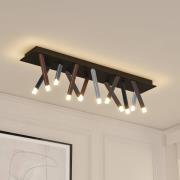 Lucande LED-kattovalaisin Stoika, 100cm, kulmikas, metallia