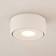 Arcchio LED kattovalaisin Rotari, valkoinen, metalli, Ø 12cm