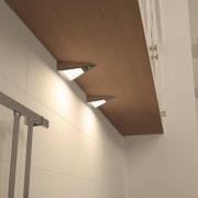 Prios Odia LED-kaapinalusvalaisin, ruostumaton teräs, 2-lamppuinen