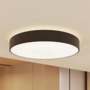 Arcchio LED-kattovalaisin Vanida, musta, Ø 60 cm, ylös/alasvalo