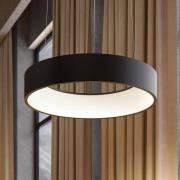 Arcchio LED-ripustusvalaisin Aleksi, Ø 45 cm, musta, metalli, CCT