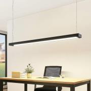 Arcchio LED-riippuvalaisin Cuna, musta, 162cm, metallia