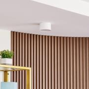 Lindby LED-valonheitin Nivoria, Ø 11 cm, 9 W, valkoinen, metallia