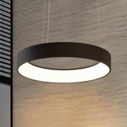 Arcchio LED-ripustusvalaisin Aleksi, Ø 60 cm, musta, metalli, CCT