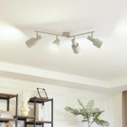 Lindby kattovalaisin Ovelia, beige, 80 cm, 4-valo, E27