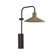 Bover LED-seinävalaisin Platet A/02, musta/antiikkimessingin värinen