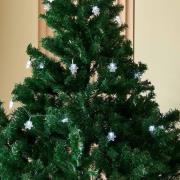 Lindby LED-kunniavalot Parrik, lumihiutaleet, 620 cm, IP44