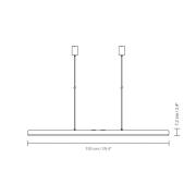 UMAGE LED-ripustusvalaisin Hazel Branch, valkoinen/teräs, 150 cm