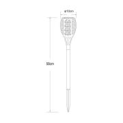 LED-aurinkoenergialla toimiva maapiikkavalaisin 33077 Taskulamppu, mus...