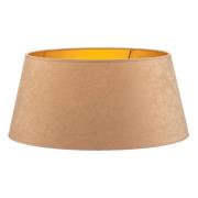 Varjostin Cone korkeus 25,5 cm, beige/kulta