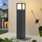 Lucande Dewari polkuvalaisin, E27, 65 cm, tummanharmaa, IP54