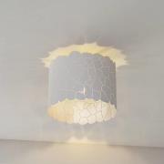 Lindby Aralena kattovalaisin, valkoinen, metallia, Ø 26 cm