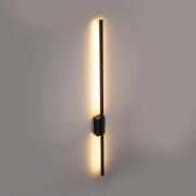 LED-seinävalaisin Flash, musta, korkeus 108 cm metalli 1-valaisin