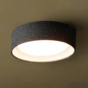 Beacon kattovalaisin Uno, tummanharmaa, tekstiili, Ø 25 cm, GX53