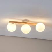 Estera kattovalaisin, opaalilasi, puu, kolmiliekkinen