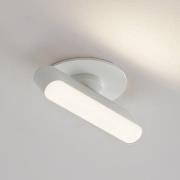 Lindby LED uppoasennusvalaisin Eldrin, valkoinen, valonauha, 13,1 cm