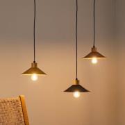 Riippuvalaisin Manavgat N-554 3-valo kulta/musta/kupari