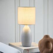 PR Home Uno pöytävalaisin, vaaleanharmaa, korkeus 47 cm, tekstiili/ker...