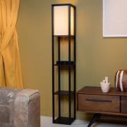 Menno lattiavalaisin, musta, 162,7 cm, langaton laturi