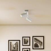 Kattokohdevalo Zoom, 2-lamppuinen, valkoinen