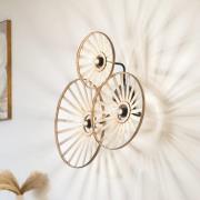 Lindby seinävalaisin Evandor, luonnonväri, bambu, 3-valo, E27